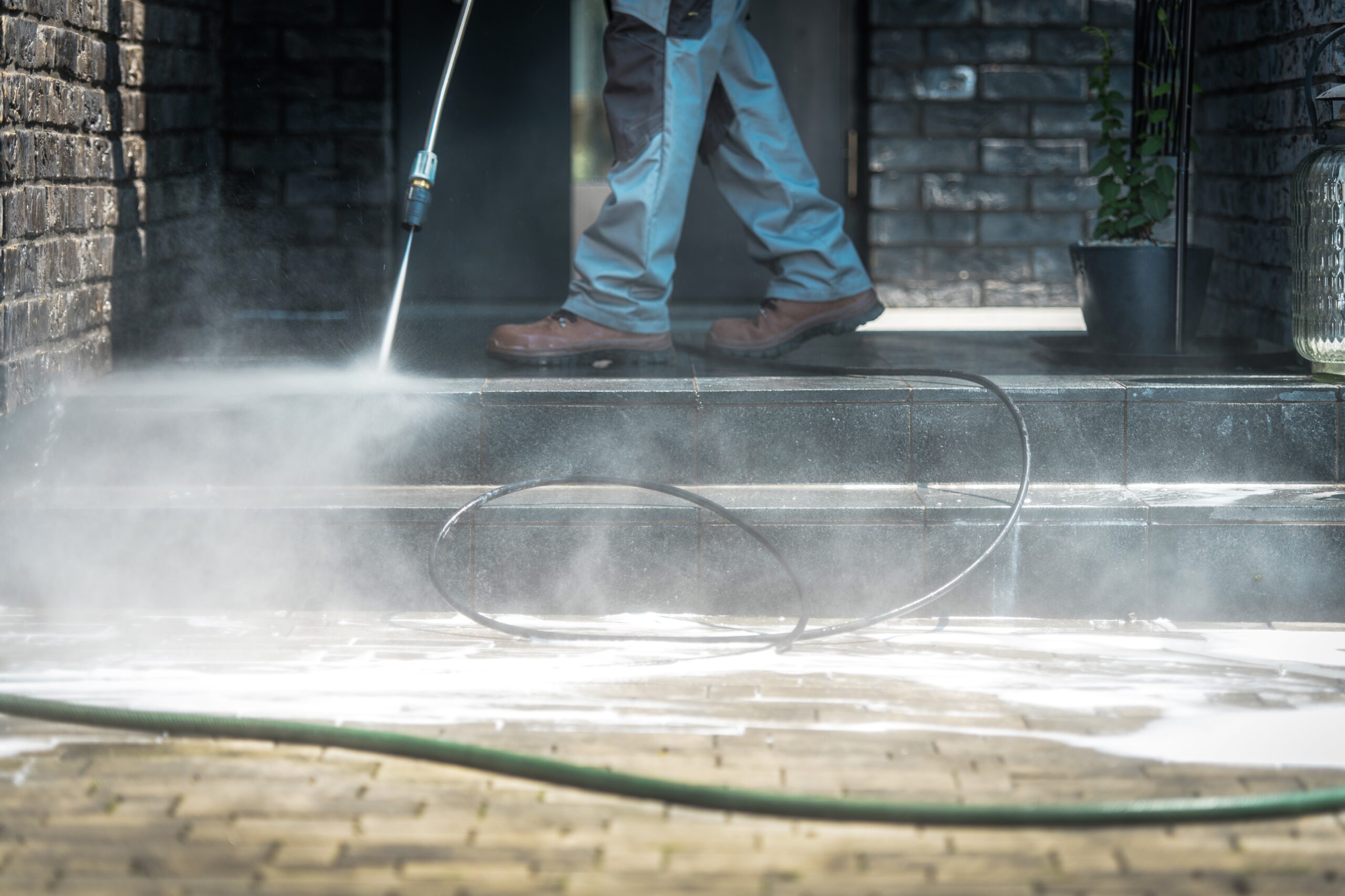 Pressure washing